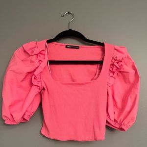 Zara Pink Crop Top
